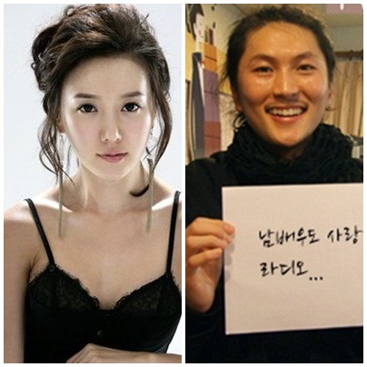 1년째 목하열애중인 \'파파야\' 출신 고은채(왼쪽)와 뮤지컬 배우 박은태