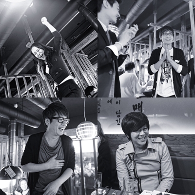 (왼쪽 위부터 시계방향)백지영, 강타, 윤도현, 신승훈. ⓒ출처=김진표 블로그