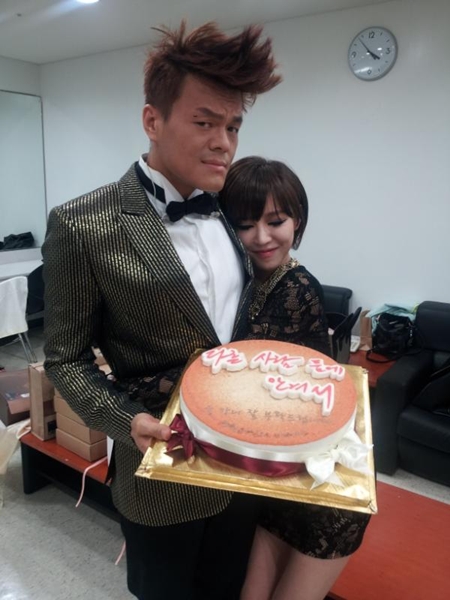 Ga In of the Brown Eyed Girls is embraced by someone else rather than her former onscreen hubby Jo Kwon