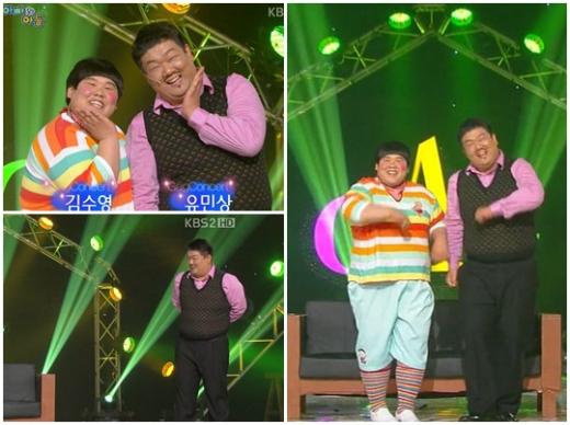 김수영 유민상 2012년 개그콘서트 공연 장면