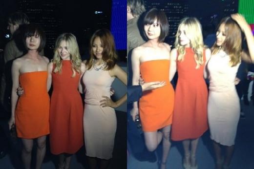 Lee Hyo Ri shows off her sexy figure in a friendly pose with Chlo