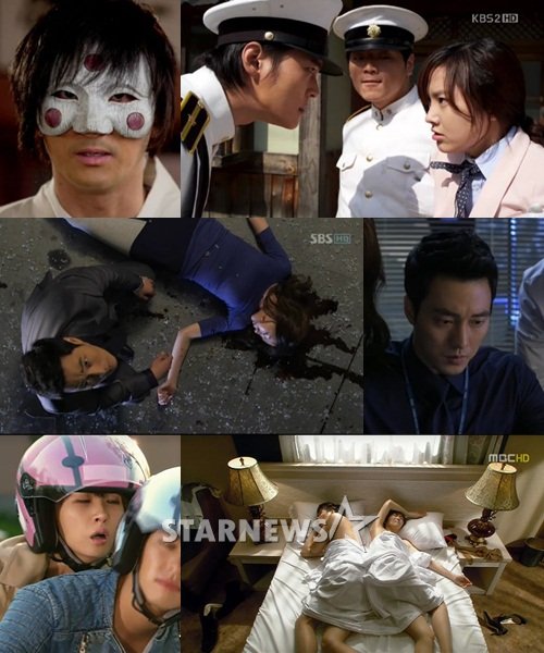 '각시탈', '유령', '아이두 아이두'(위부터) <사진=KBS,SBS, MBC 화면캡처>