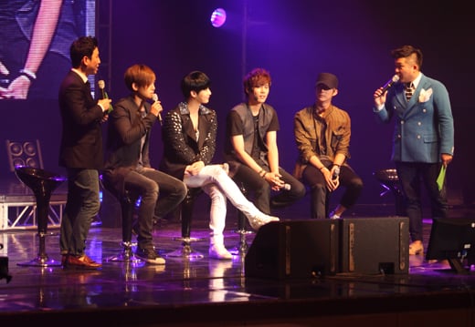 김규종 팬미팅 현장에서 뭉친 SS501 <사진=B2M엔터테인먼트 제공>