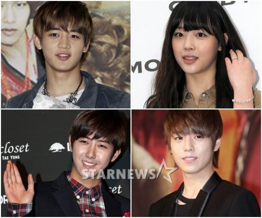 (왼쪽위부터 시계방향) 민호, 설리, 이현우, 광희 ⓒ사진=스타뉴스 