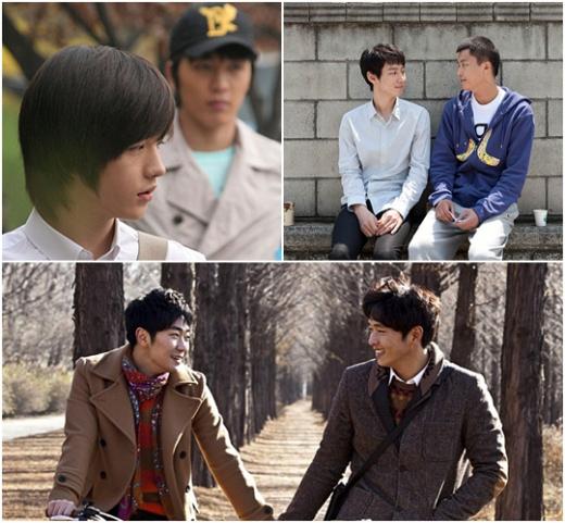 '소년, 소년을 만나다'의 김혜성 이현진, '친구사이?'의 이제훈 연우진, '두결한장'의 송용진 김동윤 (왼쪽위부터 시계방향, 각 영화 스틸)