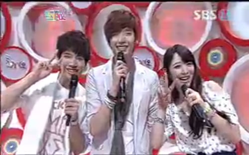 우현, 이종석, 설리(왼쪽부터) <사진=SBS '인기가요'>
