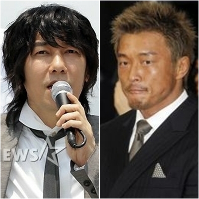 김장훈(왼쪽)과 추성훈 