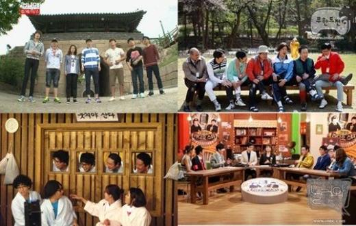 ⓒ(왼쪽위부터 시계방향) SBS '런닝맨', MBC '무한도전', '놀러와', KBS 2TV '해피투게더'