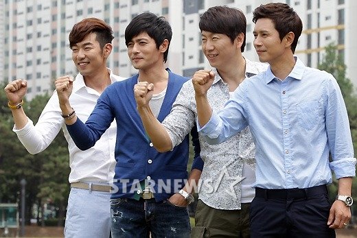 (왼쪽부터)이종혁, 장동건, 김수로, 김민종 ⓒ사진=이기범 기자 