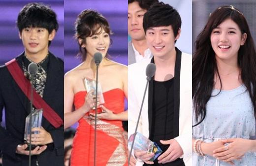 김수현 한지민 이제훈 수지(왼쪽부터) <사진제공=엠넷>