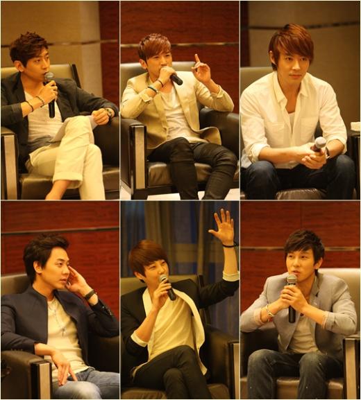 (왼쪽위부터 시계방향)에릭, 이민우, 전진, 김동완, 신혜성, 앤디 <사진제공=신화컴퍼니>