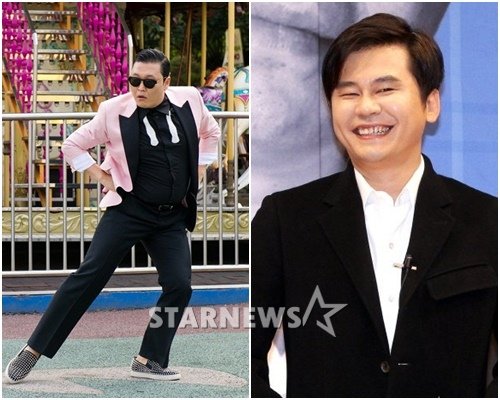 싸이(왼쪽, YG엔터테인먼트 제공)와 양현석 ⓒ스타뉴스