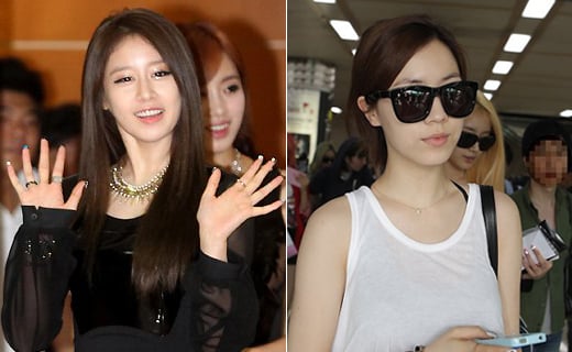 티아라의 지연(왼쪽)과 화영  ⓒ스타뉴스