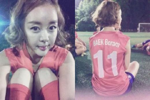 Comedian Baek Boram all ready to cheer for Korean national soccer team!