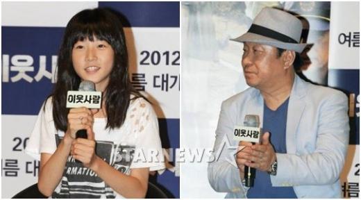 배우 김새론(왼쪽) 임하룡 ⓒ장문선 인턴기자