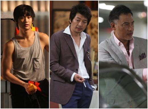 배우 김수현 김윤석 임달화 (왼쪽부터) 영화 \'도둑들\' 스틸