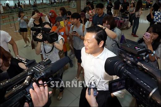 싸이 ⓒ인천국제공항=임성균 기자