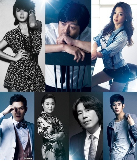 영화 '도둑들'의 주연배우들, 김혜쑤 김윤석 전지현 김수현 오달수 김해숙 이정재 (왼쪽 위부터 시계방향) 