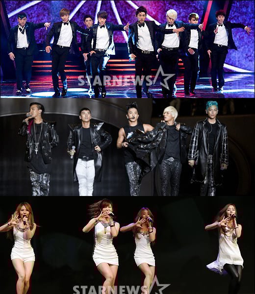 슈퍼주니어 빅뱅 시크릿(위부터) ⓒ스타뉴스