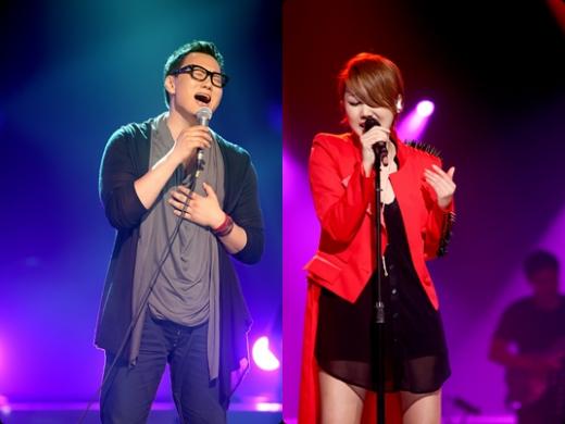 '나가수2' 새가수 초대전에서 각 조 1위를 차지한 더원(좌)과 소찬휘(우)ⓒMBC