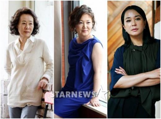 배우 윤여정, 김해숙, 조민수(왼쪽부터) ⓒ스타뉴스