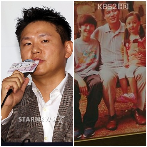 중견배우 고 김흥기의 아들인 드라마 '차칸남자' 연출자 김진원 KBS 드라마국 PD(왼쪽)-지난 12일 첫 방송된 KBS 2TV '차칸남자'에 송중기 아버지로 등장한 고 김흥기의 모습(오른쪽)