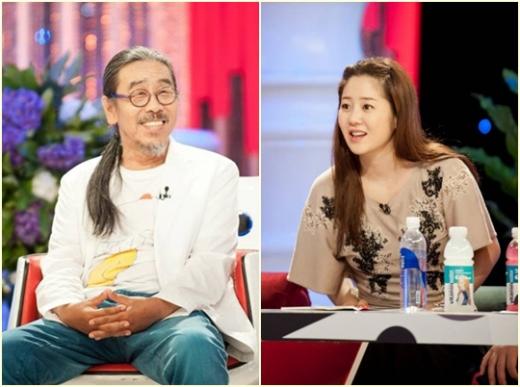 소설가 이외수(왼쪽)와 배우 고현정 <사진제공=SBS>