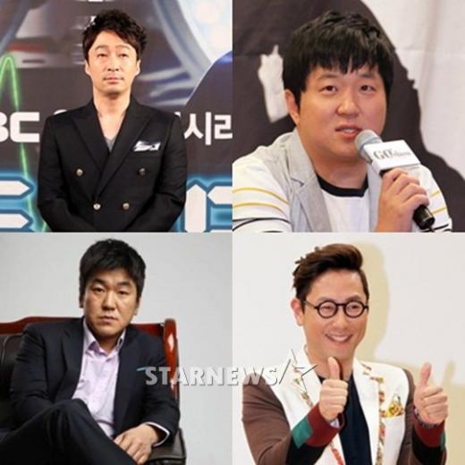 (왼쪽 위부터) 배우 이성민, 개그맨 정형돈, 가수 윤종신, 배우 윤제문 ⓒ스타뉴스
