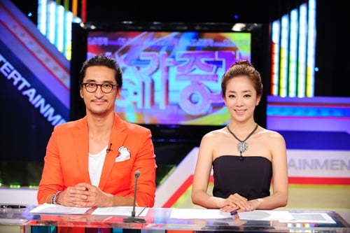 KBS 2TV '연예가중계' MC 신현준(좌), KBS 박은영 아나운서(우) <사진=KBS>