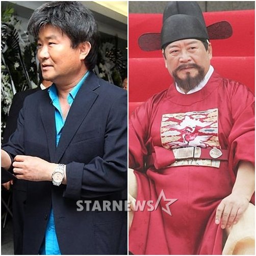 이계인(왼쪽)과 고 조경환 ⓒ스타뉴스