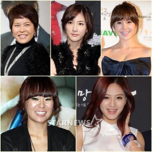 (왼쪽위부터 시계방향) 조혜련, 이수경, 조안, 레인보우 재경, 정주리 ⓒ사진=스타뉴스