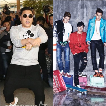 싸이(왼쪽)과 에픽하이 