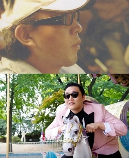 차은택 감독과 가수 싸이 ⓒ사진=아프리키 픽처스 공식 홈페이지(위)