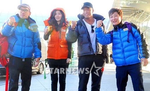 (왼쪽부터) 배우 박정철, 박솔미, 격투기선수 추성훈, 개그맨 노우진 ⓒ사진=장문선 인턴기자 lovelymu@