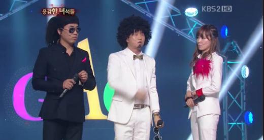 정태호 박성광 신보라(왼쪽부터) <화면캡처=KBS 2TV '개그콘서트-용감한 녀석들'> 