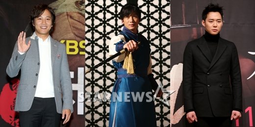 차태현, 지성, 박유천(맨 좌측부터 우측으로)ⓒ스타뉴스