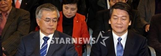 문재인 안철수 후보 ⓒ사진=뉴스1 제공