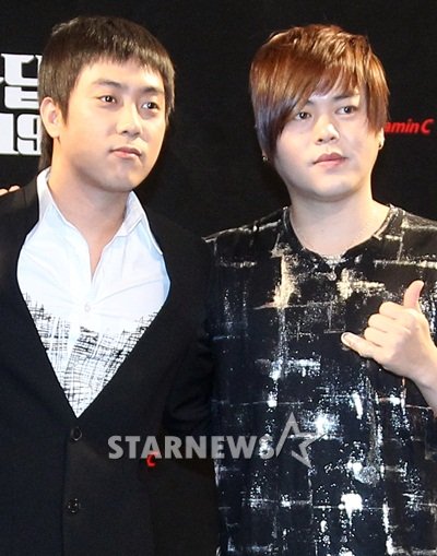 은지원(왼쪽)과 문희준 ⓒ사진=이기범 기자