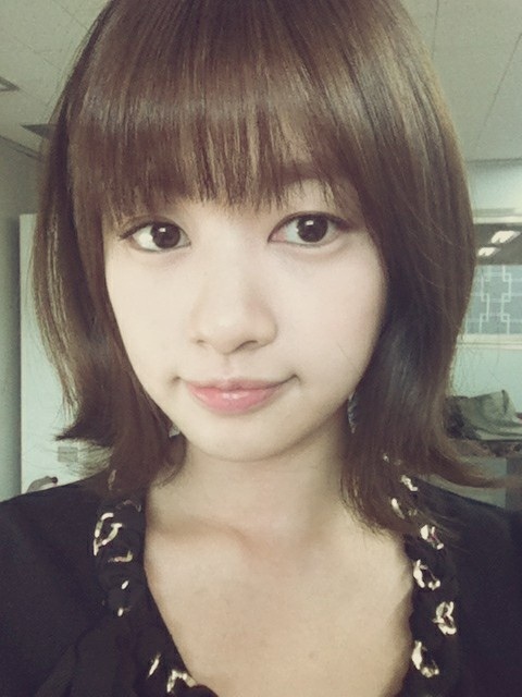 드라마 상황을 실감나게 연기하기 위해 실제로 단발머리 모양으로 헤어스타일을 바꾼 연기자 정소민 <사진출처=정소민 트위터>