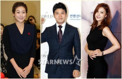 (왼쪽부터)방송인 현영, 전현무, 박은지 ⓒ사진=스타뉴스 