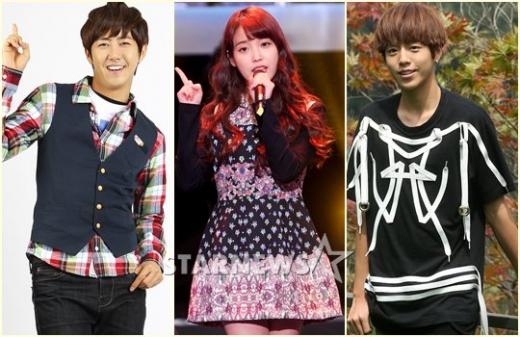 (왼쪽부터) 광희, 아이유, 이현우 ⓒ사진=스타뉴스 
