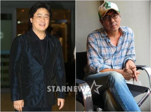 왼쪽부터 박찬욱 감독,김지운 감독.