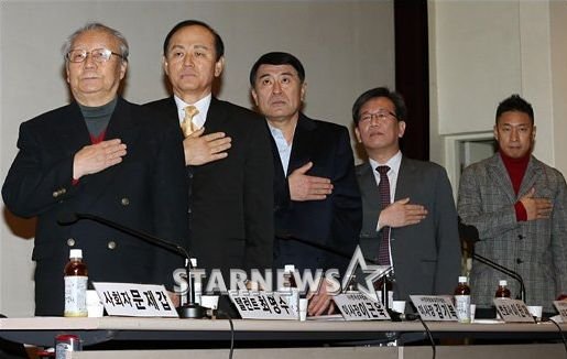 (왼쪽부터) 문제갑 최명수 이근욱 김기복 이원재 김태호 <ⓒ사진=이동훈 기자>