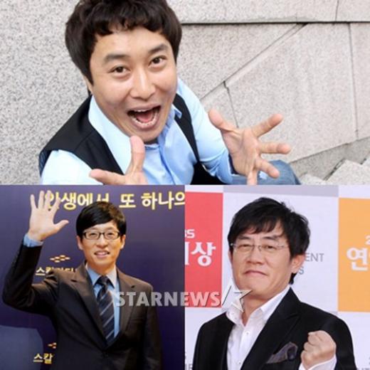 (위부터 시계방향) 개그맨 김병만, 이경규, 유재석 ⓒ사진=스타뉴스
