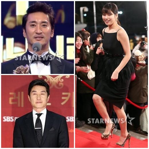 신현준 수지 김상중 (왼쪽부터 시계방향)