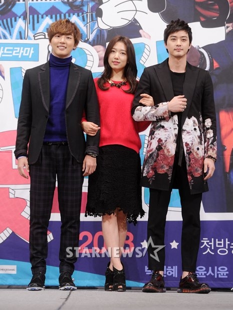 윤시윤 박신혜 김지훈(맨 좌측부터 우측으로)ⓒ최부석 기자