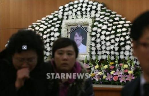 고 조성민의 빈소가 차려진 서울 고려대학교 안암병원 장례식장 ⓒ사진=임성균 기자 