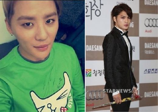<사진= 김준수 트위터(왼), JYJ 김재중(오)>
