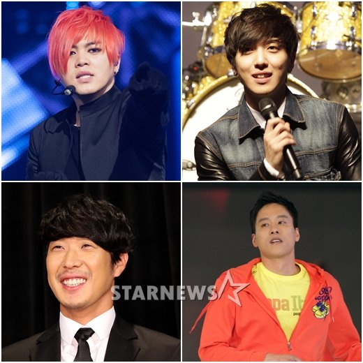 문희준 정용화 우지원 하하(좌측 맨 위부터 시계방향)ⓒ스타뉴스