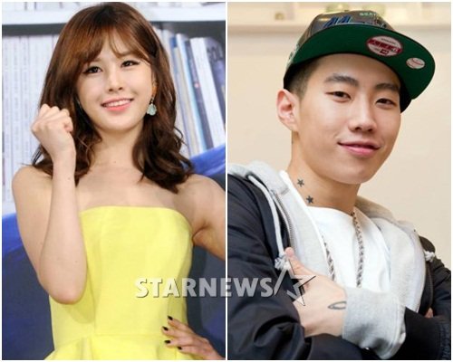 박은지(왼쪽)과 박재범 ⓒ스타뉴스